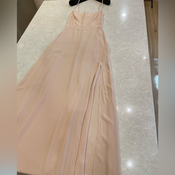 Reformation Ingrid Dress In Champagne Size 4 - Picture 7 of 14